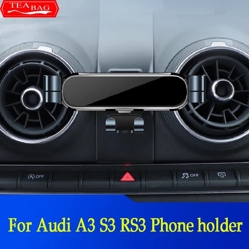 Adjustment Car Styling Phone Holder For Audi A3 S3 RS3 8V 8P Q2 GAB SQ2 2013-2022 Auto Interior Modification Mount Accessories