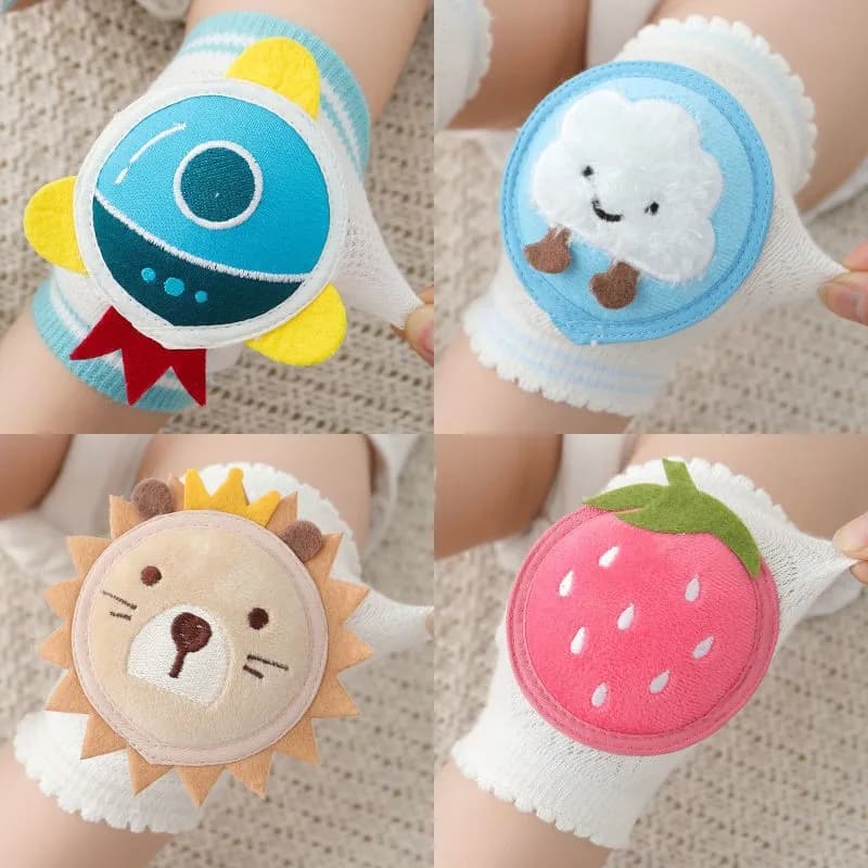 Animated cartoon cute kids knee brace Breathable summer sweater Baby learning to walk Sliding protection Knee protection Anti baby fall