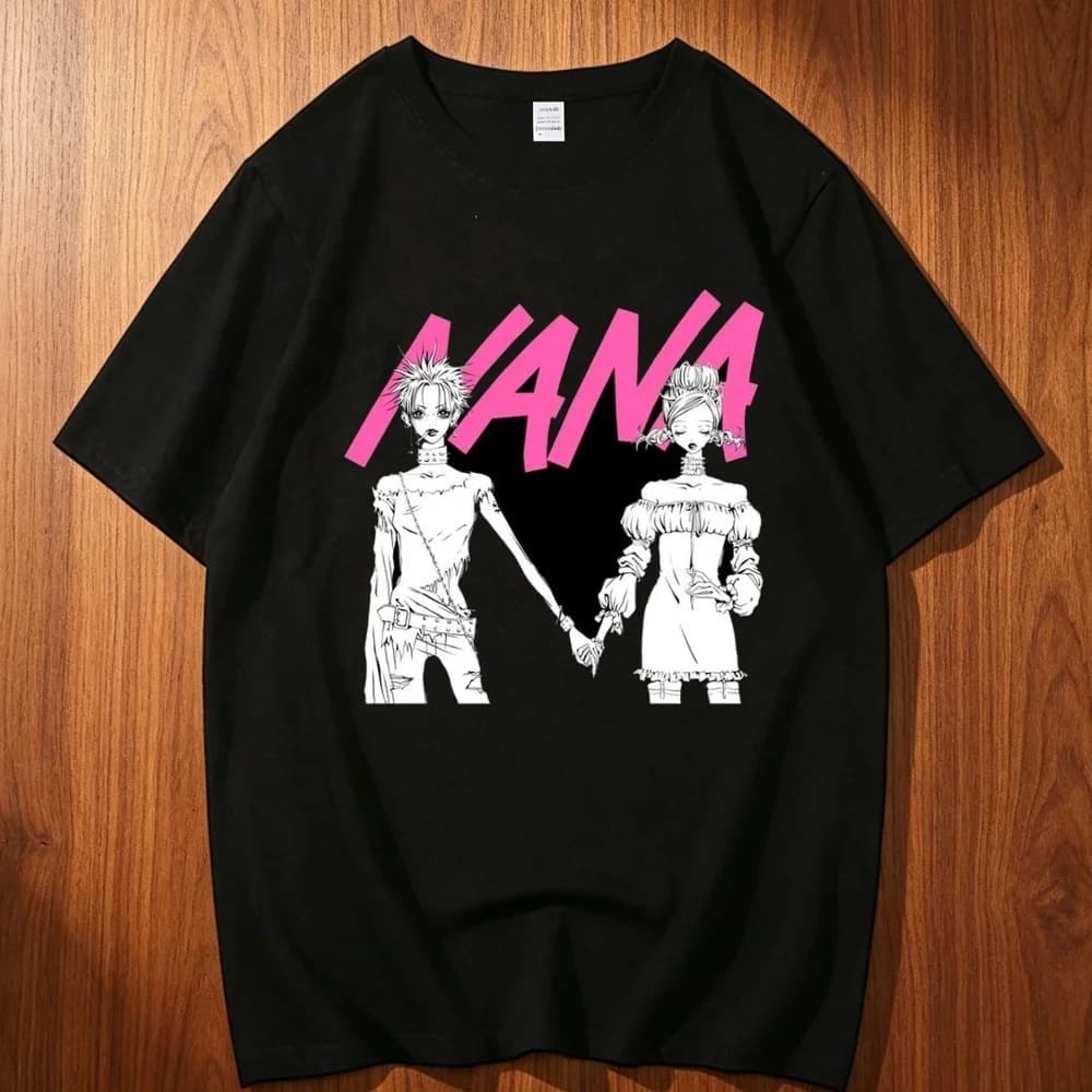 Nana cotton tshirt teen Grunge Breathable graphic Pastel Pop Culture Comfortable t shirt harajuku Trendy Retro kawaii Gothic