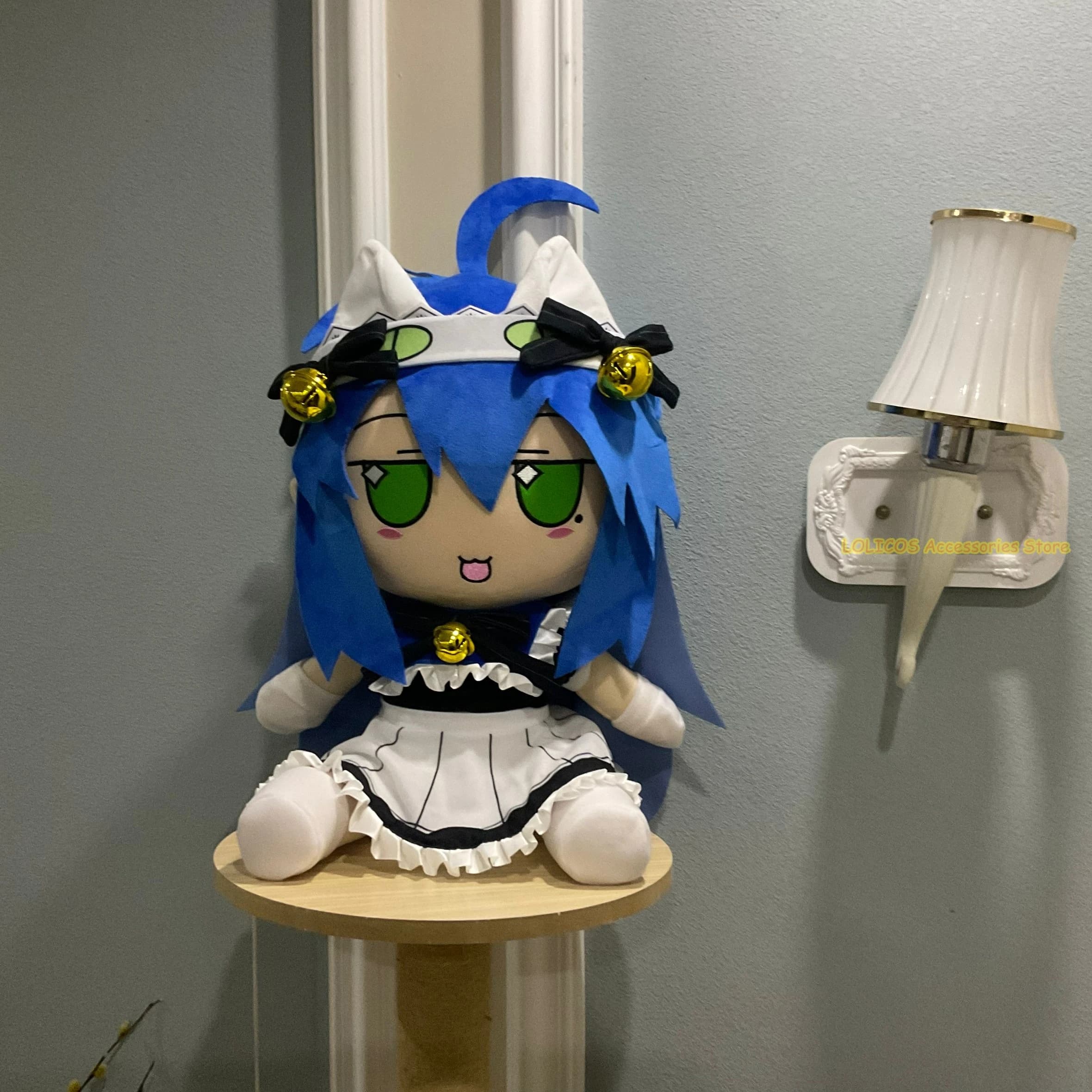 40CM Fumo Girl Izumi Konata Anime Sitting Figure Model Pillow Cosplay Cartoon Mascot Xmas Gifts