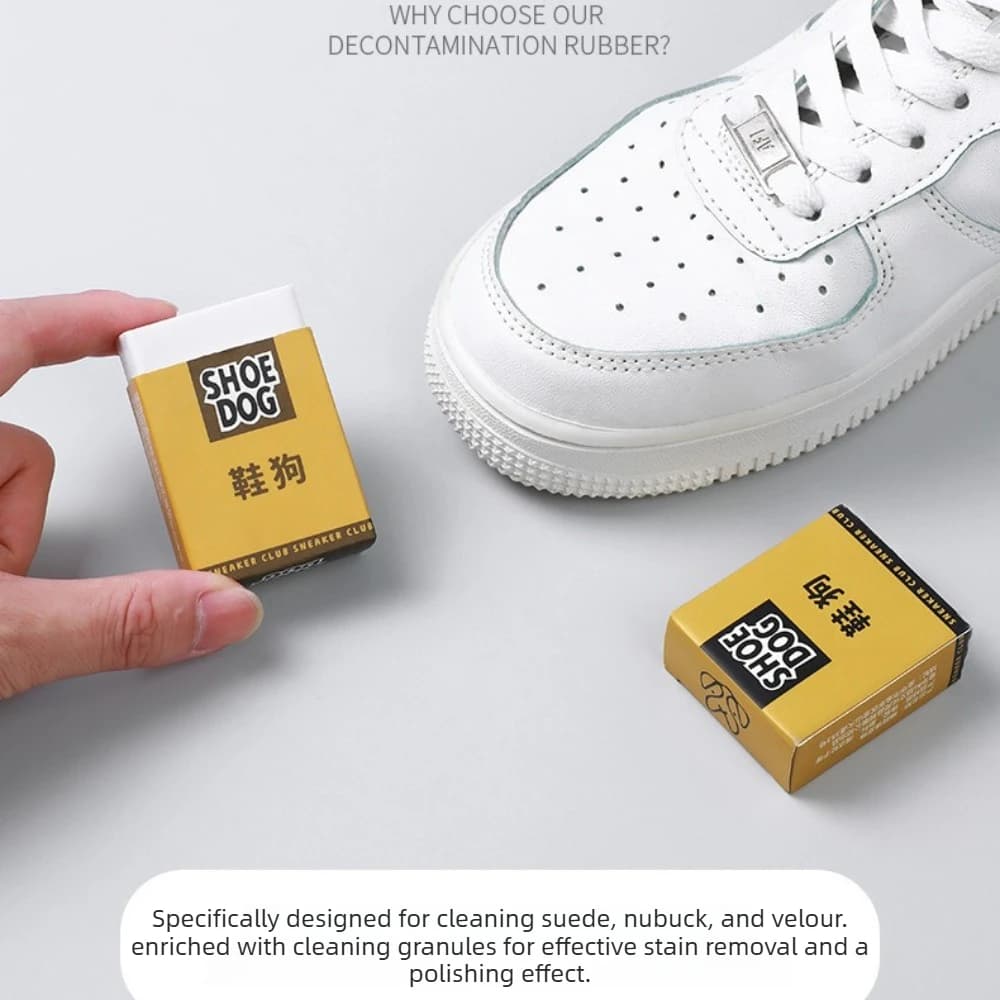 Gomma Magica per Scarpe, Rimuovi Macchie, Pulitore per Scarpe in Pelle Scamosciata, Lucidante per Sneakers Bianche, Strumento in Gomma per la Pulizia delle Scarpe, Spazzola per la Decontaminazione delle Calzature