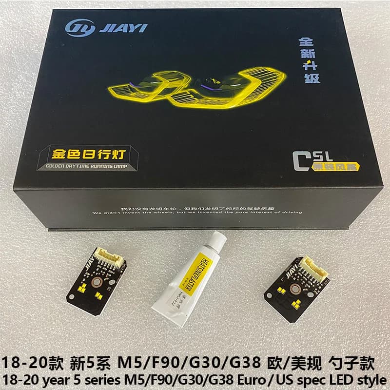 Per BMW Serie 5 G30 F90 M5 2028-2020 Auto Hernia Fari CSL Stile Giallo Limone DRL Chip Giallo LED Bordo CSL Luce Gialla