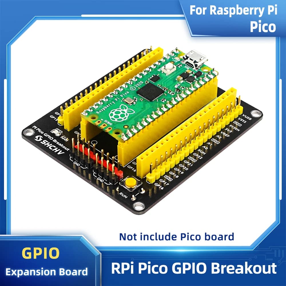 Raspberry Pi Pico GPIO Breakout Extender Extender Expansion Card Do-y-y Male Female Pin with switch for RPI Pico W Pico 2 W