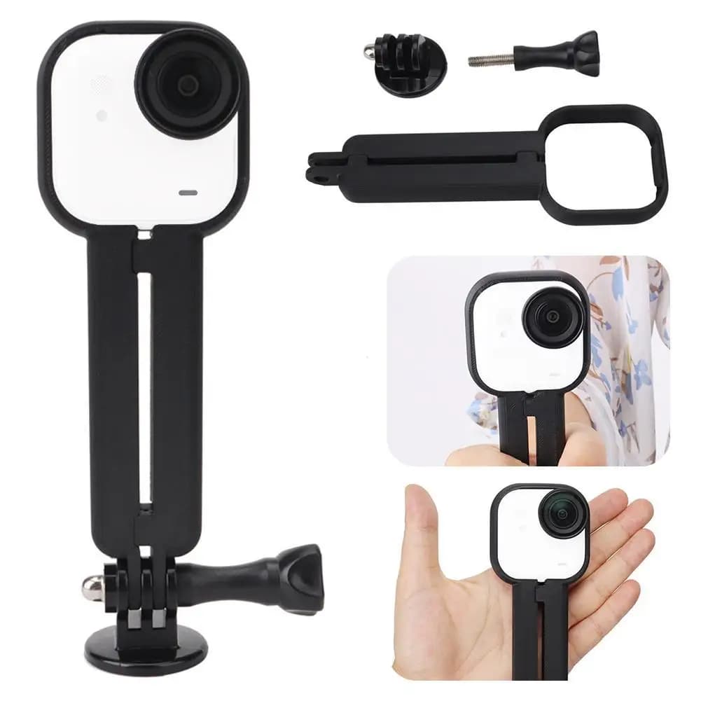 Per Insta360 Go Ultra Palm Grip Mount Asta di prolunga in plastica con vite da 1/4 "Adattatore per treppiede Accessori di supporto Vlog per riprese