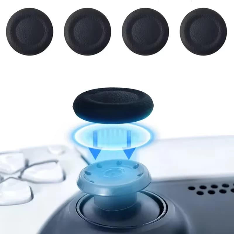 2-6 Pezzi Cappucci di Ricambio per Joystick PS5/PS4, Copri-Levette per Controller, Parti di Riparazione per Accessori Gamepad PlayStation 5