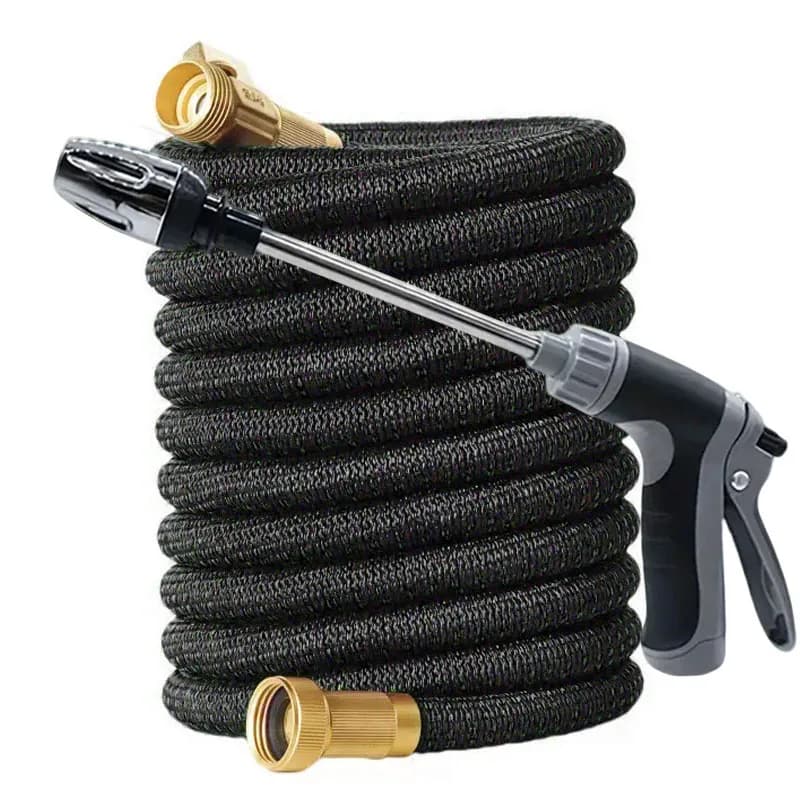 Expandable Garden Pipe with High Pressure Gun 8 Adjustable Functions for Car Washing and Irrigation