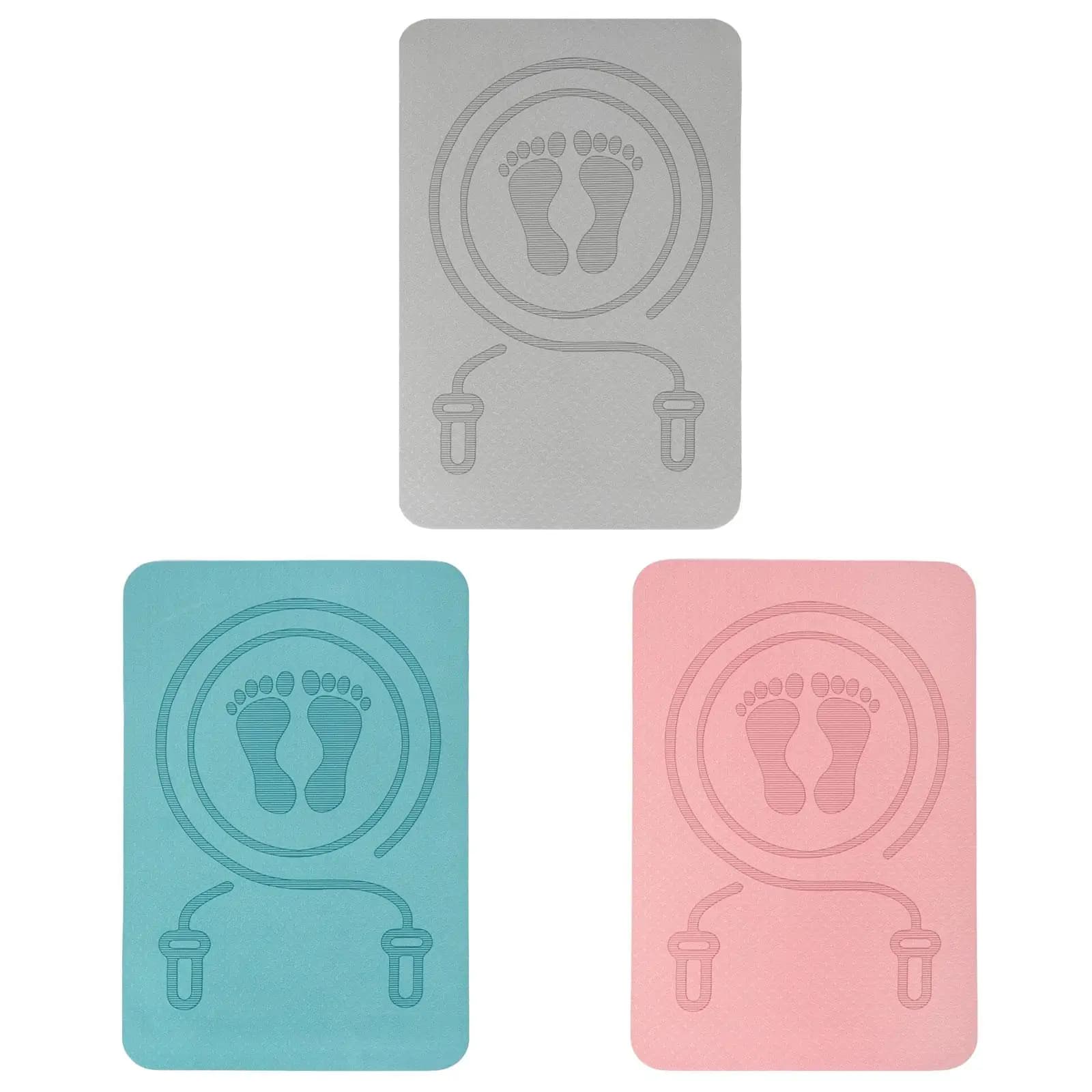 Jumping Rope Jumping Mat for Yoga Jumping Mat with Anti-slip Rope for Shock Absorption for Home Gym Pilates Stretching for Indoor and Outdoor
