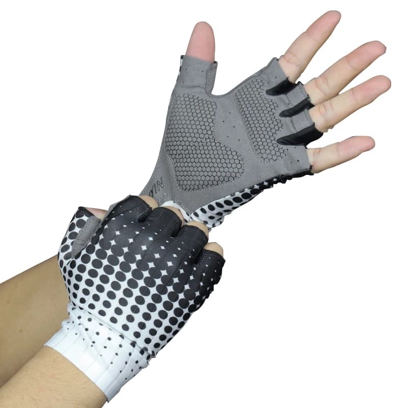 Guanti da ciclismo a pois da uomo e da donna Guanti sportivi da bici Aero Luvas Guantes Ciclismo
