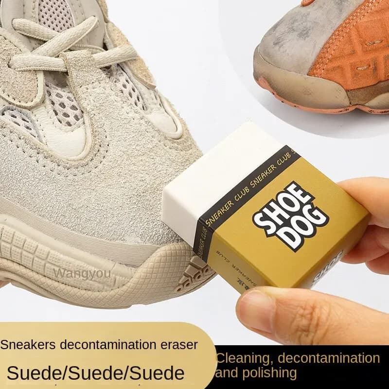 Gomma per scarpe Pelle scamosciata portatile Pelle di pecora Tessuto in pelle opaca Cura Scarpe Strumenti per la pulizia Detergente per pelle Spazzola per scarpe con blocco di gomma