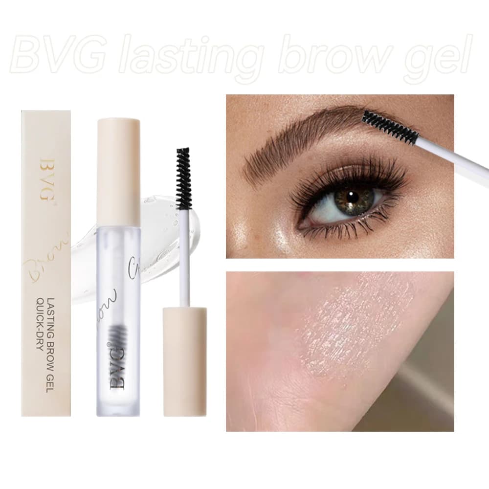 Transparent Eyebrow Setting Mascara Non-sticky No Clumping Brow Fix Cream Long Wear No Smudge Clear Eyebrow Styling Cosmetic