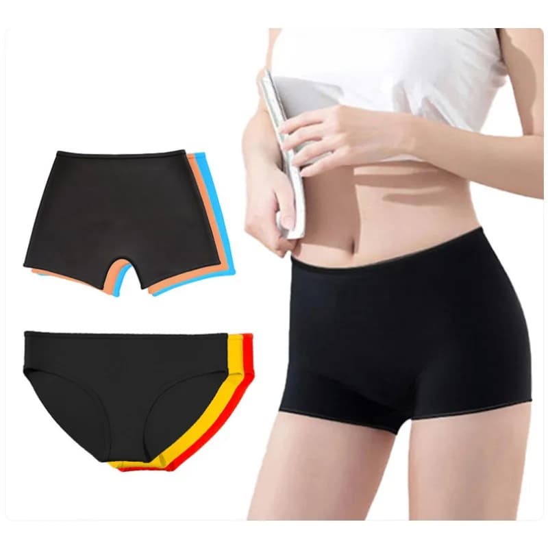 Costume da Bagno in Silicone per Uomo e Donna, Slip Boxer Senza Cuciture, Morbido, Confortevole, Impermeabile e ad Asciugatura Rapida per Piscina e Spiaggia