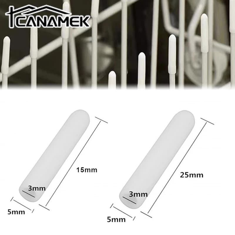 50-piece dishwasher cap for tooth cover with tip round end caps flexible metal wire protective caps