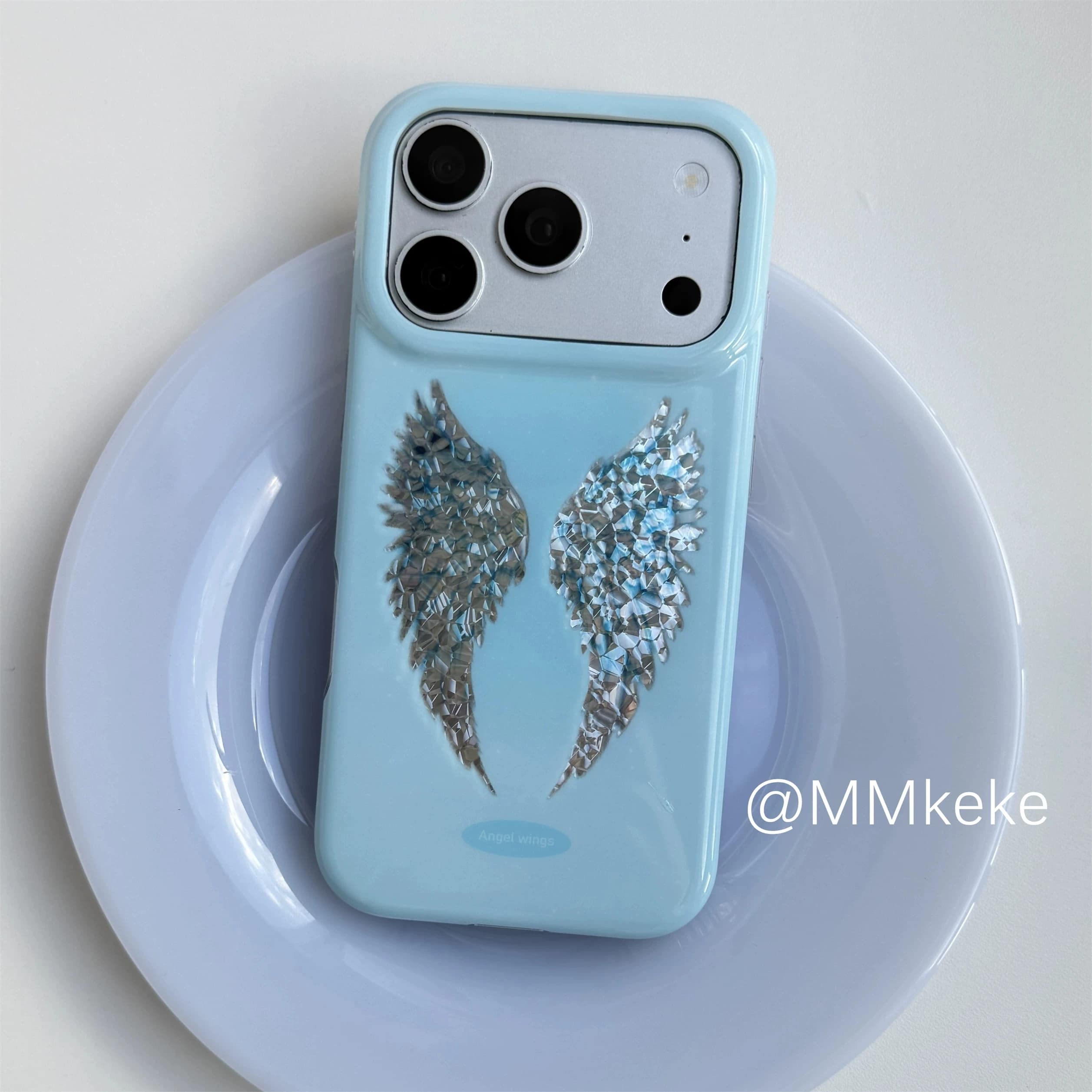 Sweet Cool Y2k Girl Light Asian Style Angel Wings Phone Case For iPhone 18 17 16 15 14 13 12 11 Pro Max PLUS MINI 17air Cover