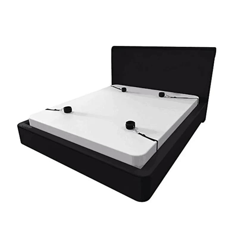 Giocattoli sessuali per coppie con manette BDSM Sex Slave Bed Restraint Polsino alla caviglia Set SM Bondage Bed Strap Sistema di polsino morbido Sex Shop