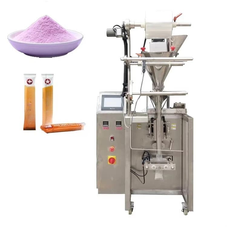 Macchina per Confezionamento a 4 Lati Sigillati, per Sacchetti Stick da 5g, 10g, 15g, 20g, 50g, Ideale per Latte, Spezie, Proteine in Polvere - Macchina per Imballaggio per Piccole Imprese