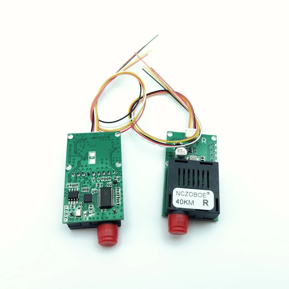 Modulo Ricetrasmettitore Ottico TTL NCZOBOE per Drone FC Interfaccia RX/TX/AV/VCC/GND Modulo da TTL a Fibra Ottica Apparecchiatura Terminale