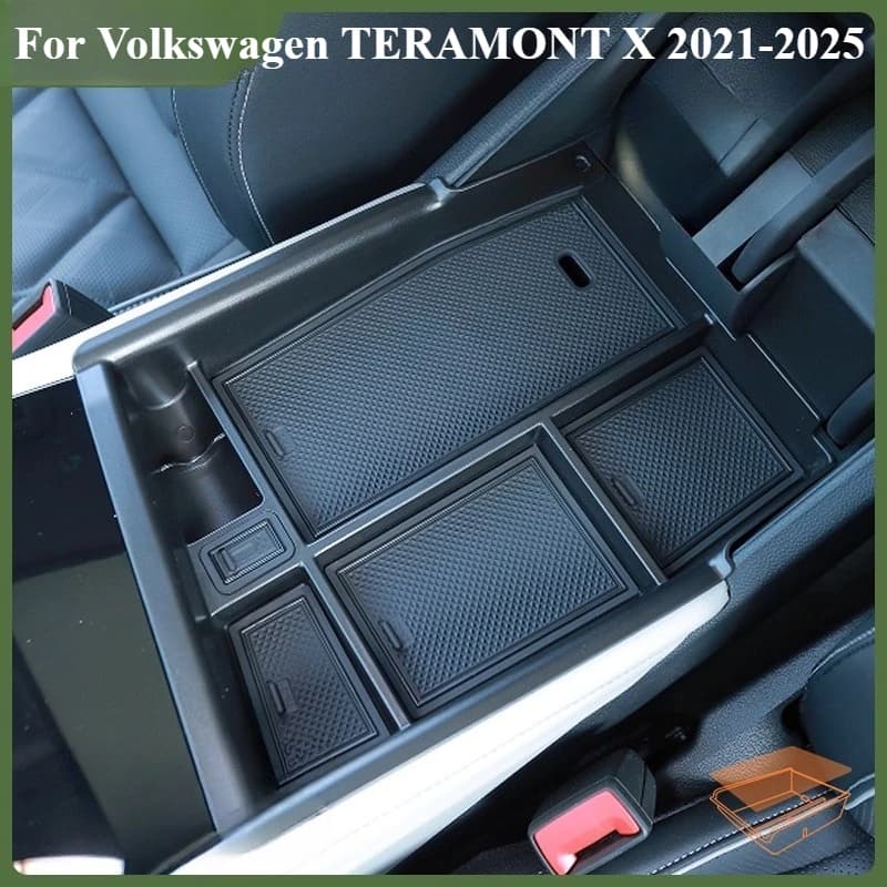 1PCS Car Center Console Bracciolo Scatola di Immagazzinaggio Interni Accessori Auto Per Volkswagen TERAMONT X 2021-2025