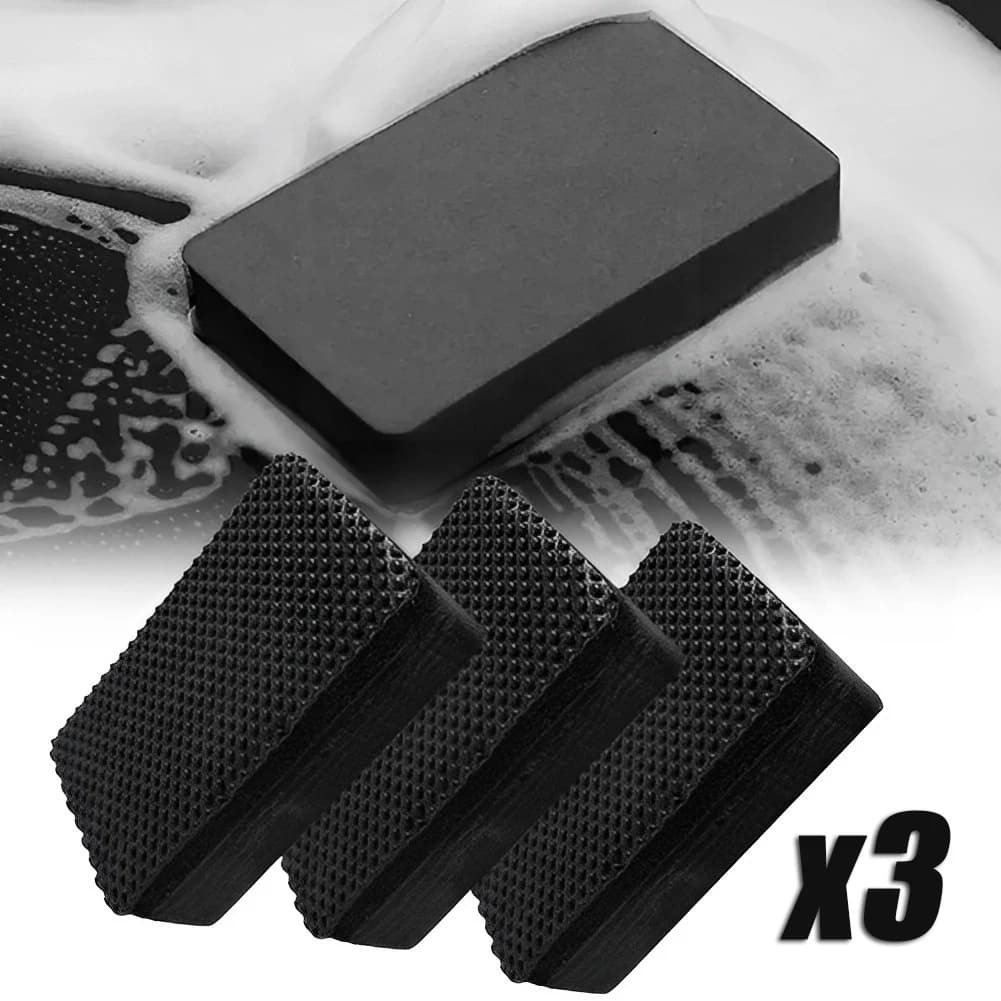 3 pz Auto Barra di Argilla Pad Spugna Blocco di Pulizia Gomma Strumenti Strumenti di Pulizia Auto Lucidatura Cera Spugna Auto Dettaglio Cura 9*6*2.5 cm
