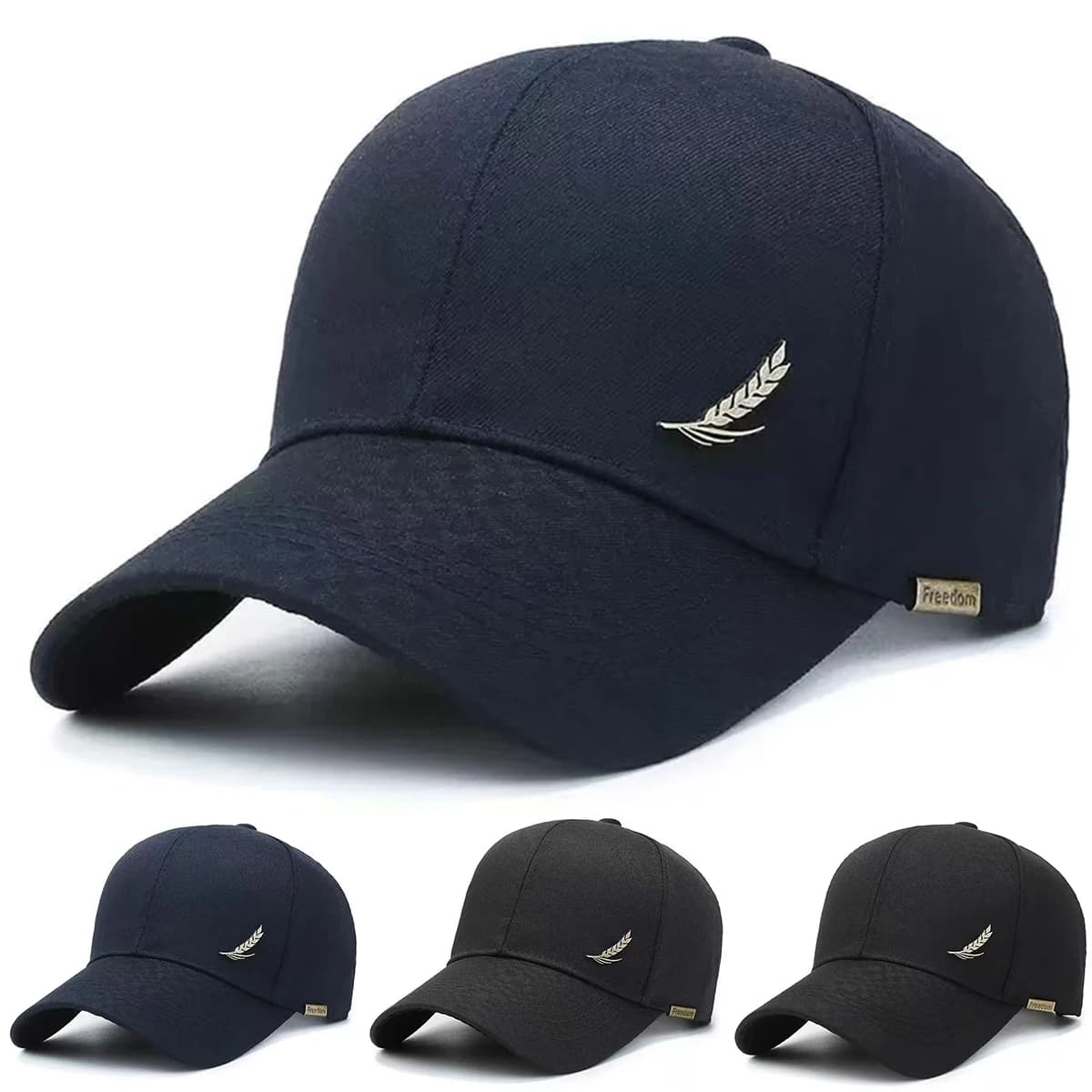 Cappellini da Baseball Unisex con Ricamo a Piuma, Regolabili per Primavera e Autunno, Cappelli Casual da Esterno, Cappello Parasole, Berretto Sportivo