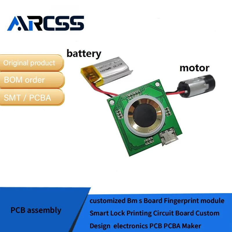 Scheda Bm personalizzata Modulo di impronte digitali Circuito di stampa Smart Lock Design personalizzato Elettronica PCB PCBA Maker
