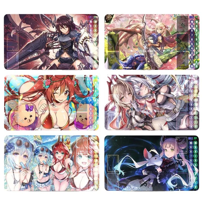 Shadowverse EVOLVE Serie Anime Cartoon Card Playmat 550x300mm Filene 2mmBordo cucito Gioco da tavolo in gomma Mouse Pad Giocattolo regalo