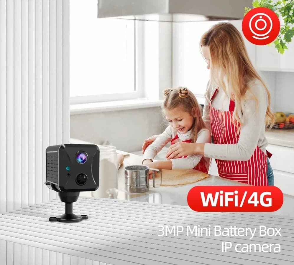 Monitoraggio della telecamera wireless R9 WIFI/4G, allarme intelligente per telecamera per la cura del bambino domestica per interni ed esterni