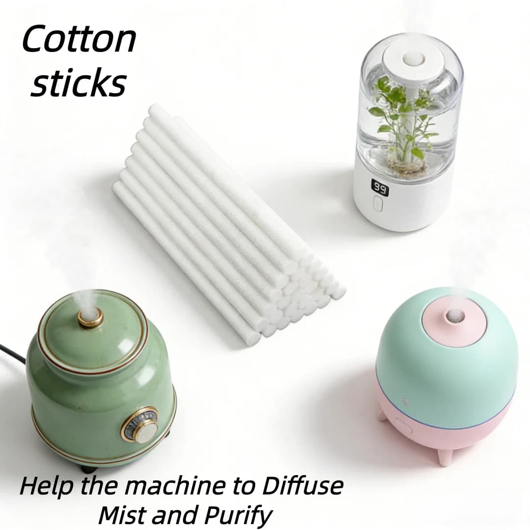 20 Pezzi di Ricambio per Filtri a Bastoncino per Umidificatori Portatili Personali Alimentati tramite USB, Mini 0,8 cm x 8 cm