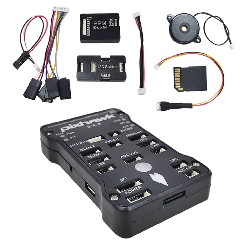 Pixhawk PX4 PIX 2.4.8 32 Bit FC 8G SD PPM I2C Splitter for Auto RC FPV, Boat, Air, Drone, Quadricottero