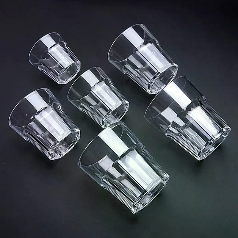 Acrylic Plastic Beer Mugs Transparent Drop-proof Thickened Cups Wine Bar KTV Business Drinking Cups Reusable Kitchen Supplies