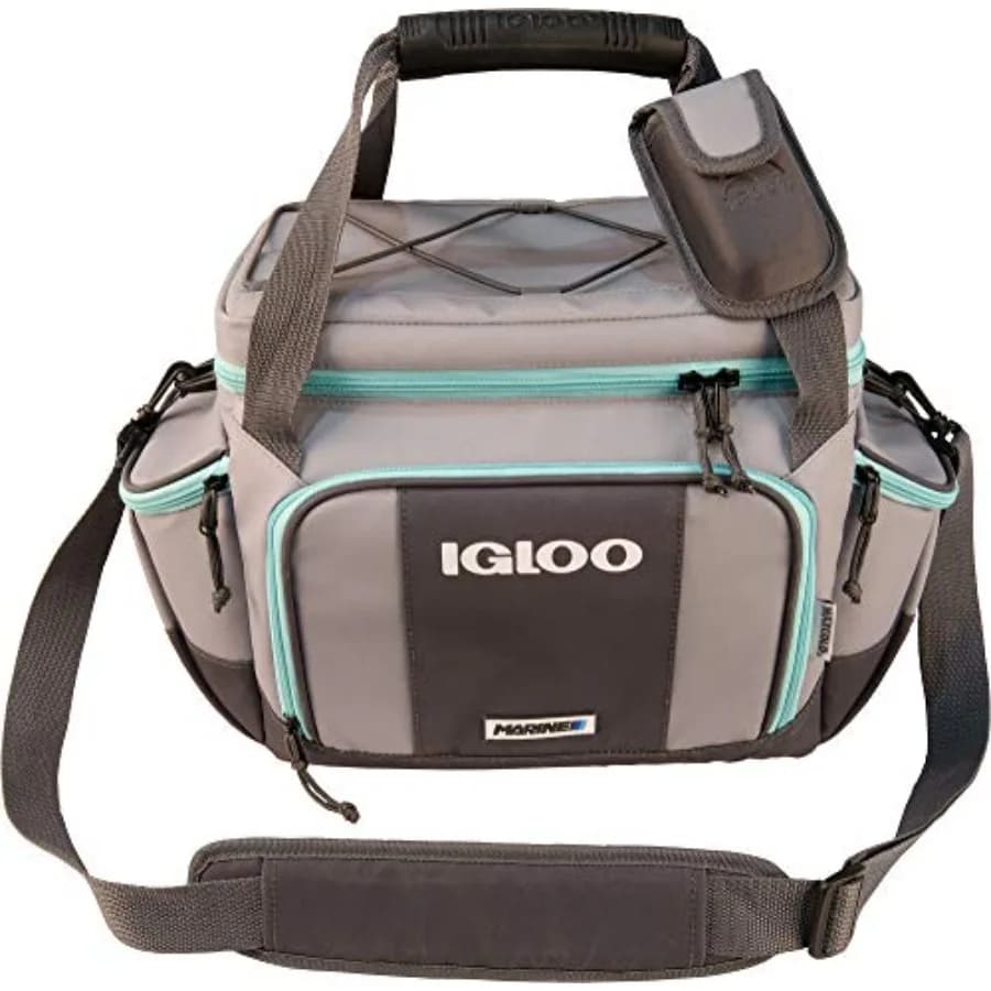 Borsa Porta Attrezzatura da Pesca Grigio Marino, Seafoam