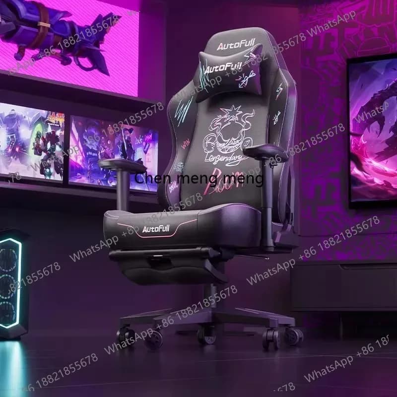 Sedia da gaming RR con supporto ergonomico lombare, sedia da ufficio e da gaming