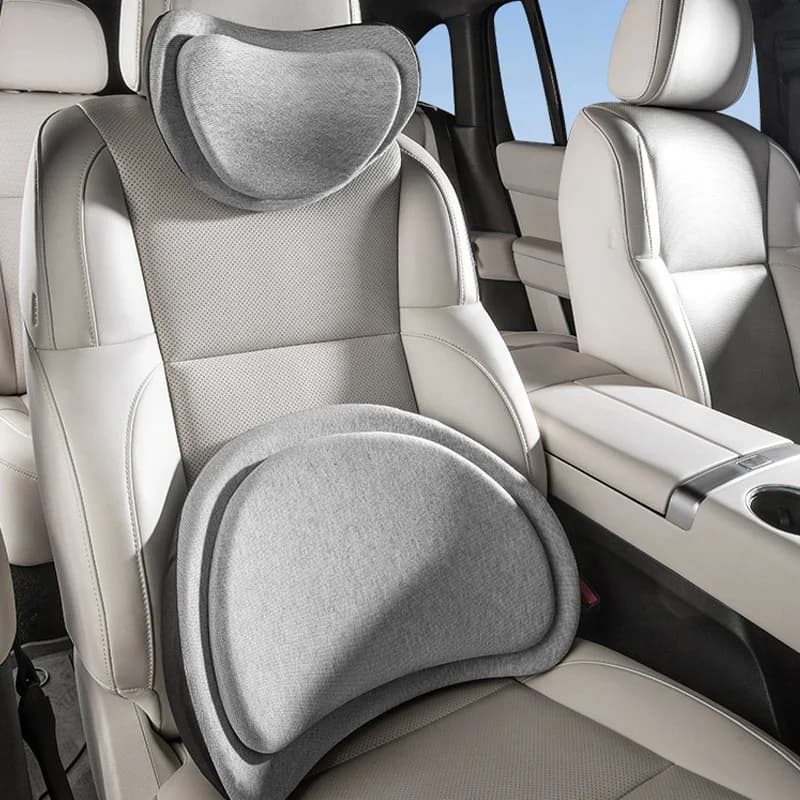 Cuscino per il collo dell'auto Supporto lombare per auto Schienale per auto universale Cuscino per veicolo Cuscino lungo per auto Cuscino lombare in memory foam Cuscino per sedile