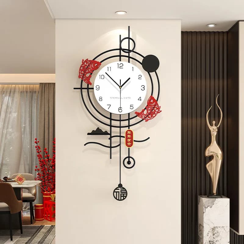 Nuovo orologio da parete, soggiorno, senso avanzato, decorazione per l'inaugurazione della casa, orologio silenzioso, orologio moderno e semplice, da appendere alla parete,
