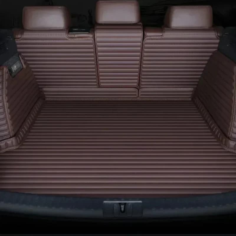 Tappetino per bagagliaio per auto a copertura totale personalizzato in pelle PU a righe per BMW X4 F26 G02 X6 E71 F16 G06 Accessori Dettagli interni