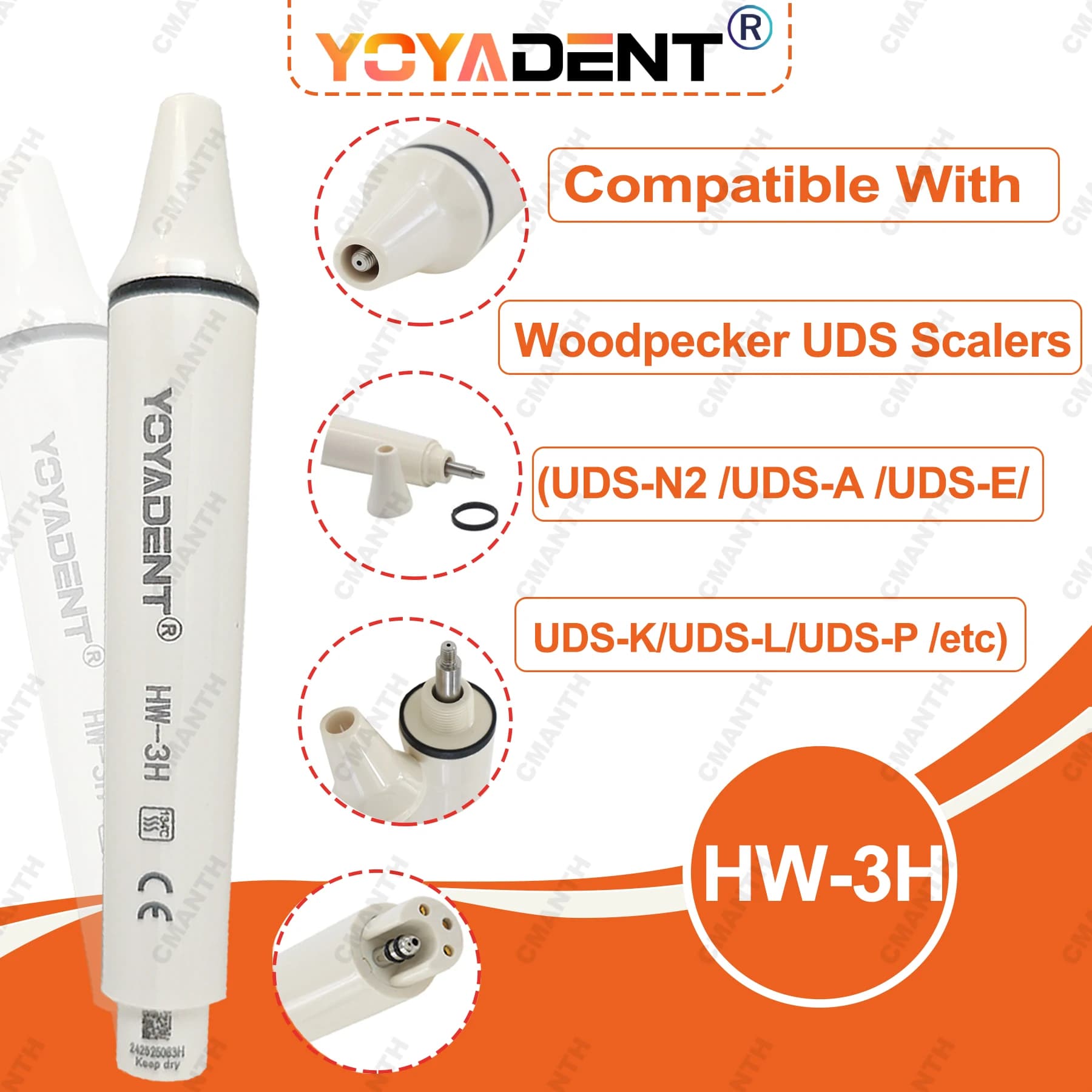 HW-3H HW-3H Handpiece Ultrasonic Dynamometers HW-3H Cable Tube Measuring for EMS Eyebrow Ultrasonics Scaler Dentist Whitening
