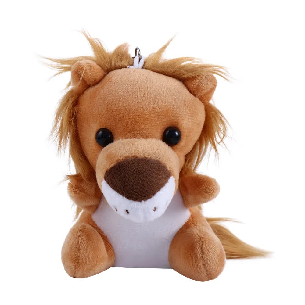 10 cm piccolo ciondolo elefante scimmia zaino portachiavi portachiavi bambola di pezza portachiavi animale di peluche