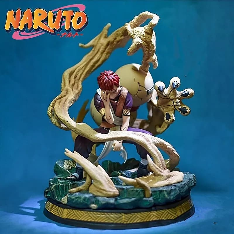 25cm Anime figurine Gaara Action Figure decorazioni per la casa giappone Anime personaggio Pvc ornamento da collezione giocattoli modello regalo