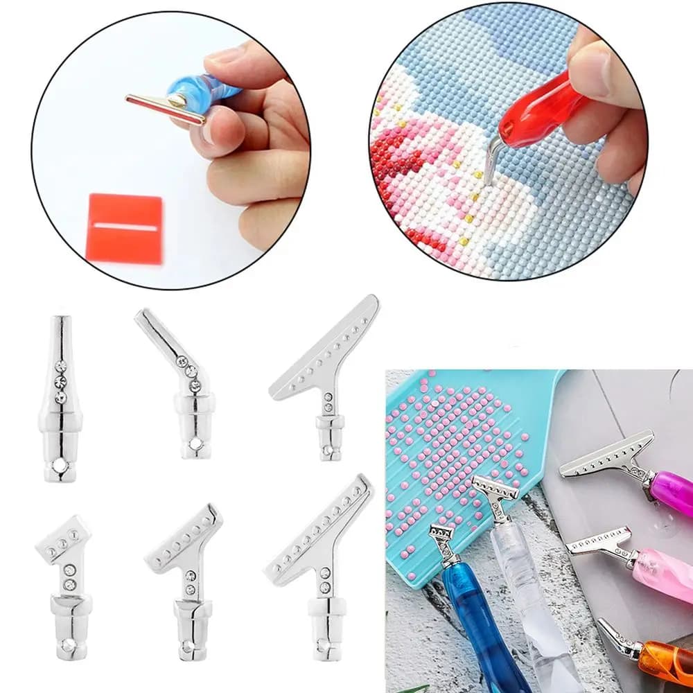 Testine di ricambio per penne fai da te riutilizzabili 45 ° Punte Angolate per Penna a Punta, Strumento per Pittura Diamante, Punte Metalliche per Penna, Testine per Penna a Punta, Punta per Trapano