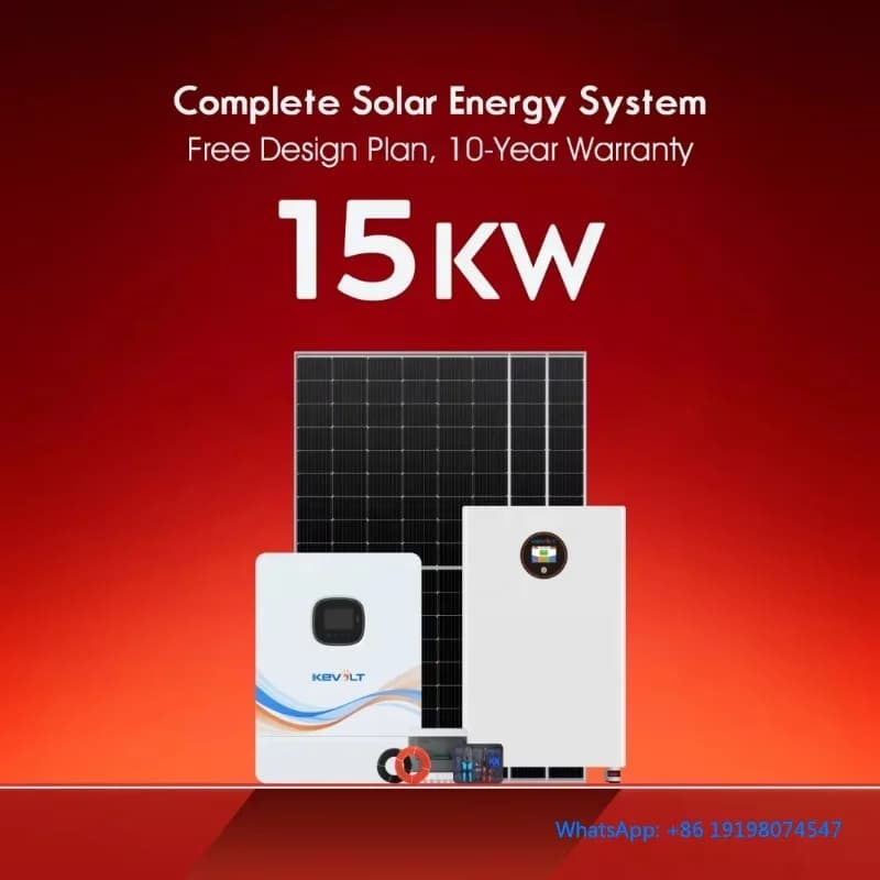 Sistema di Energia Solare Off-Grid 8KW 10KW 15KW 20KW, Pannelli Solari con Inverter, Sistema Energetico Solare Completo