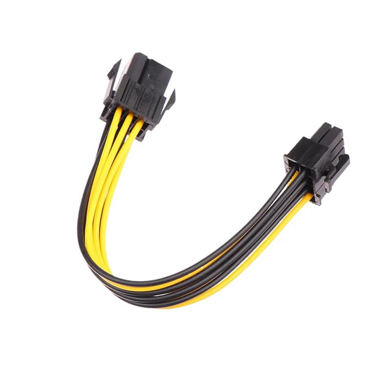 Adattatore alimentato Adattatore da 6 pin a 8 pin, convertitore PCI-e da 6 pin maschio a 8 pin femmina per scheda video GPU da 8 pin