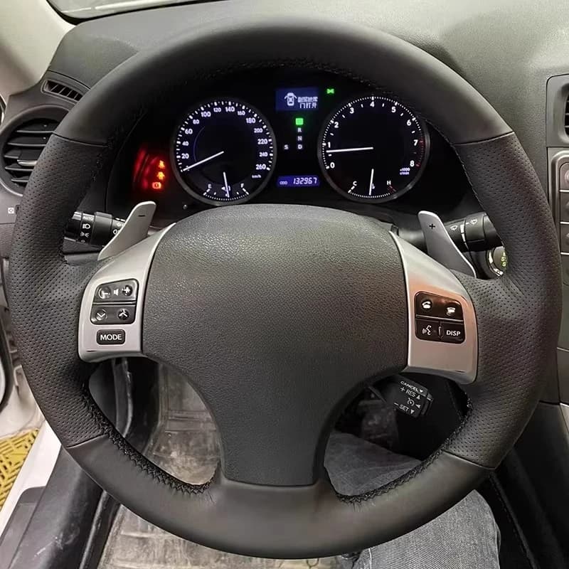Coprivolante cucito a mano per modelli Lexus IS 06-11, leggero e traspirante, design a copertura totale per modifica.