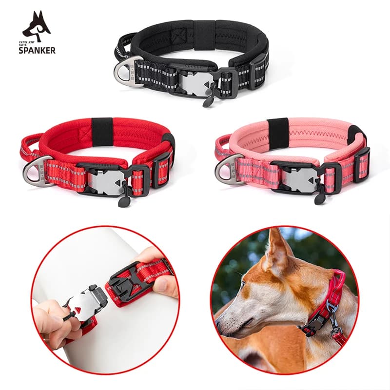 Dogs Collars Nylon Puppy Collar Germany Magnetic Buckle Adjustable Strong Durable Neck Band Dogs Collars For Small Medium Dogs