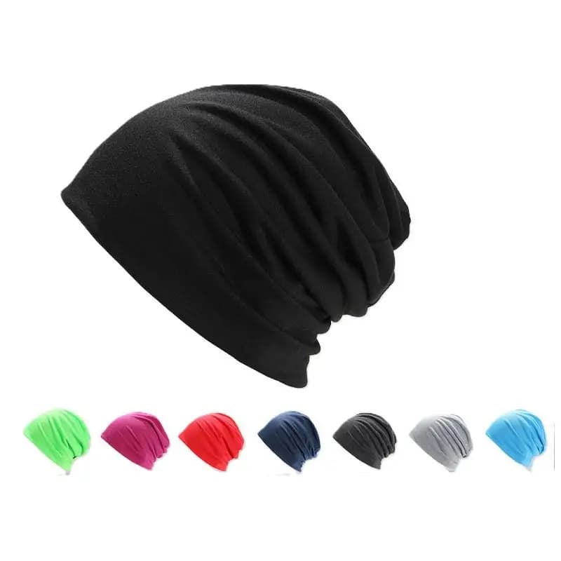 Cotton Slouchy Beanie Hip-Hop Soft Lightweight Running Beanie Adult Dwarf Hat Chemo Cap For Men Women Hip-Hop Sleep Cap