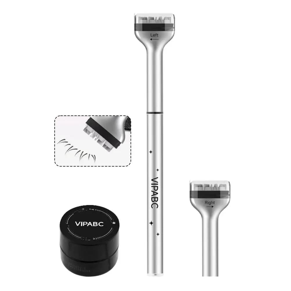 1 Timber Eyelash Seal Set for Lower Eyelash Extension DIY Tool for Make-up in Silicone for Beginners Comfortable Stick for Natural Simulation Mascara