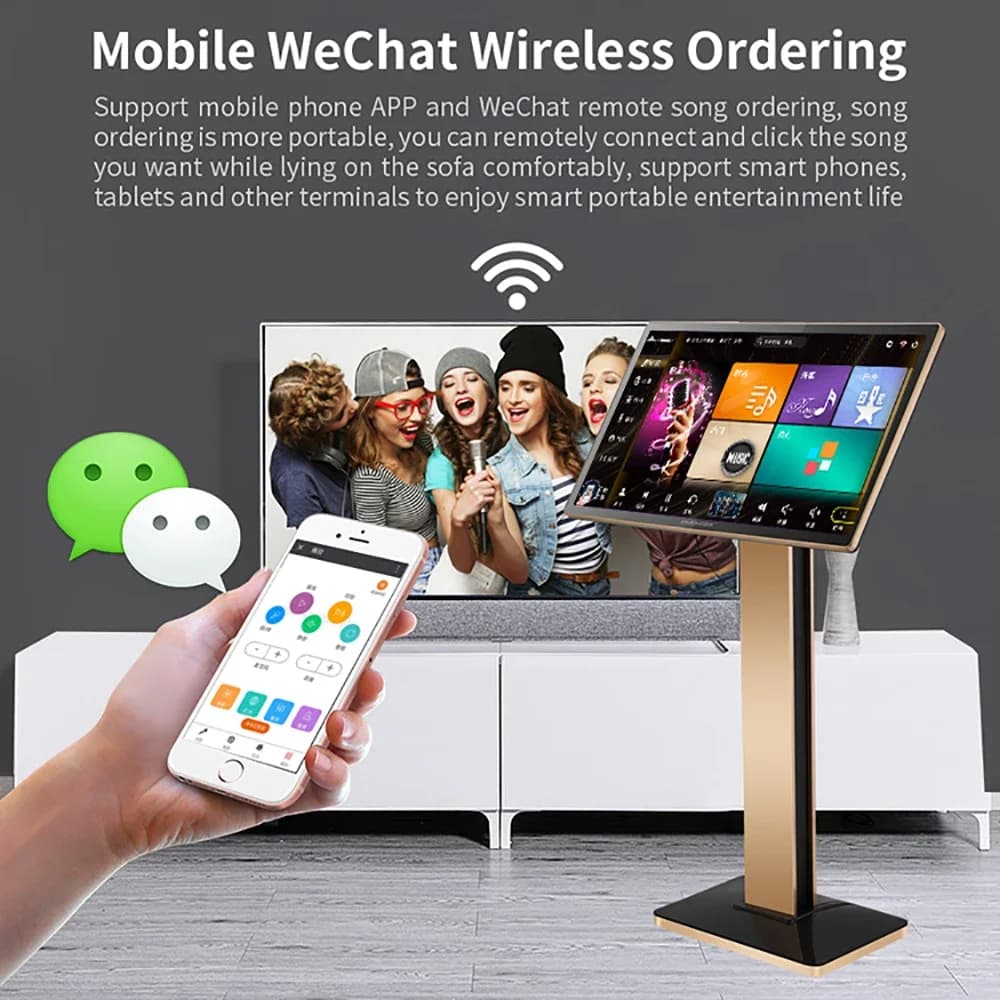 Macchina Karaoke Professionale InAndOn V5 MAX 8T con Doppio Sistema, Sistema Karaoke Intelligente KTV in Inglese, Lettori Karaoke per TV