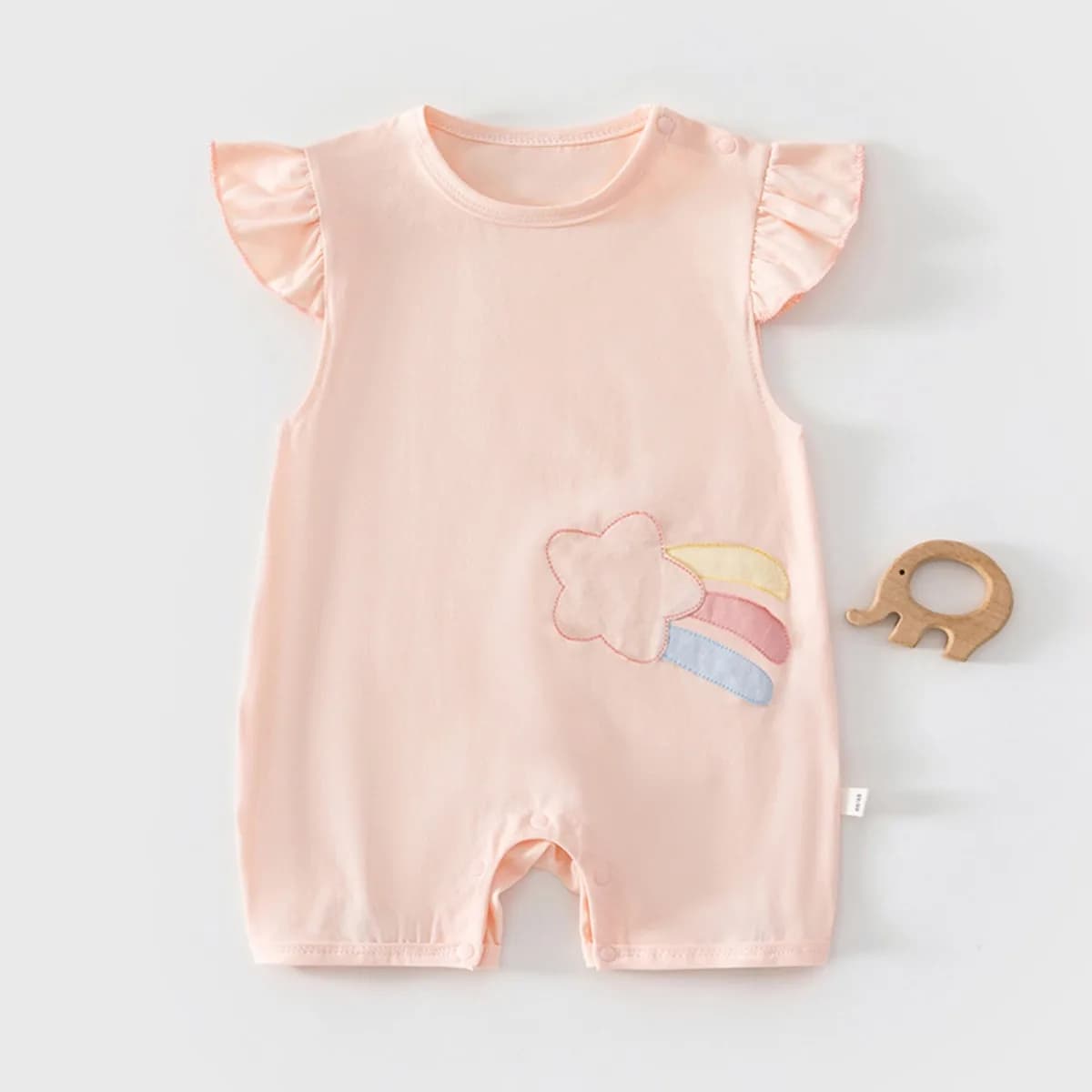 Baby Girl Summer Lightweight Sleeveless Romper 6-24M Infant Pure Cotton Moisture-wicking Jumpsuit Newborns Cute Outdoor Onesie