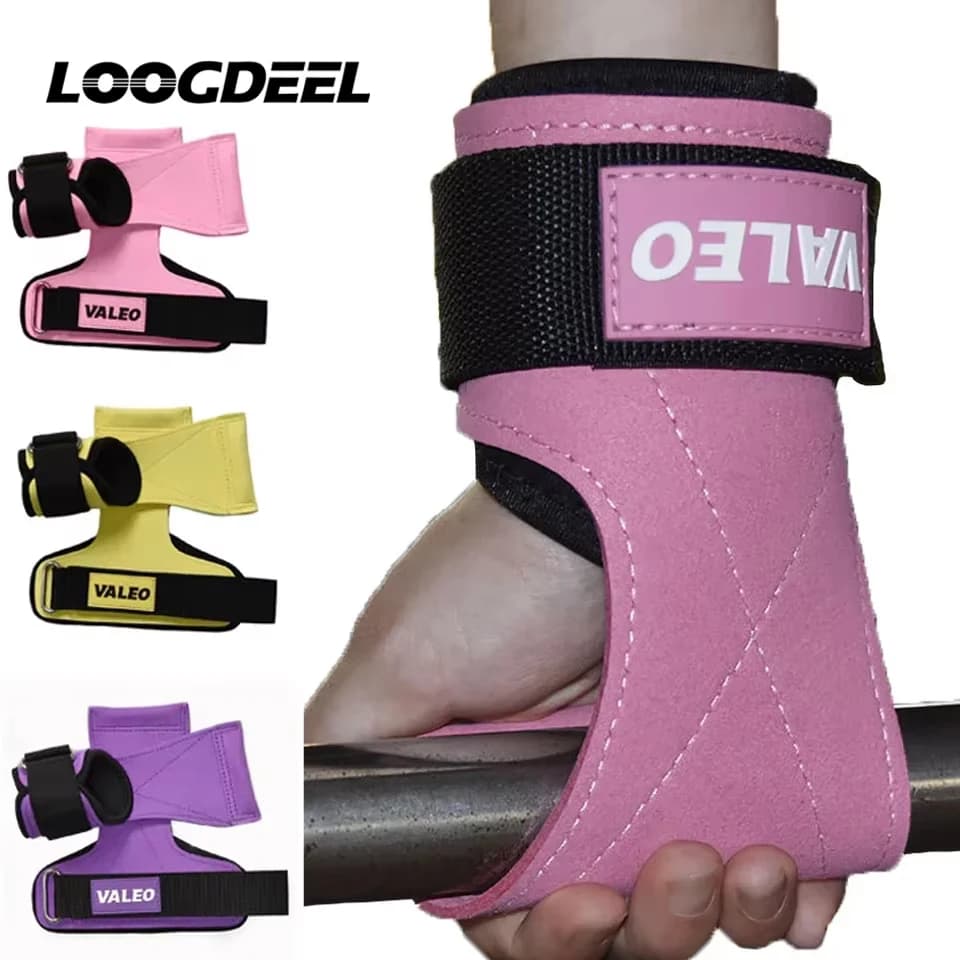 LOOGDEEL Wristband for weightlifting Fitness Powerlifting Pull-up Gloves Palm Protection Man Women's Manubri Adjustable Sports Sock