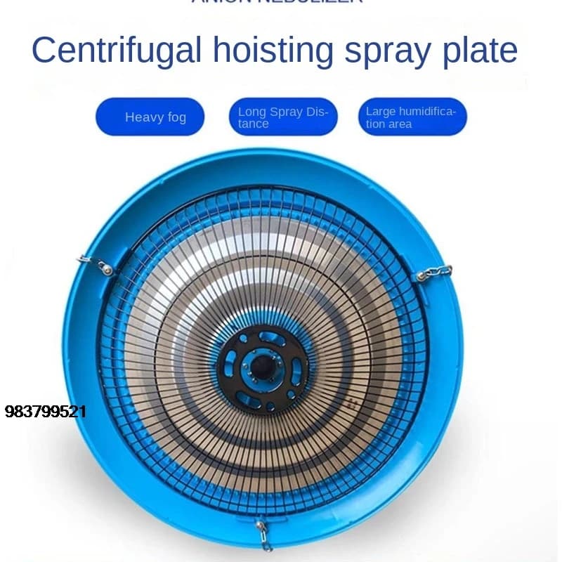 Buon Prezzo Agricoltura Umidificatore 220V 50Hz/60Hz Atomizzazione Centrifuga Umidificatore Piastra Spray Macchina Della Nebbia Acqua di Raffreddamento Mis