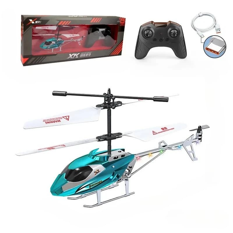 Elicottero di ricarica USB per aereo telecomandato da 3,5 passaggio con luce a LED Aereo RC wireless Giocattolo di compleanno Regalo di compleanno per bambini