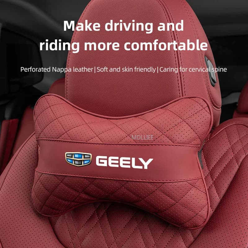 Cuscino Poggiatesta e Supporto Lombare per Sedile Auto per Geely Atlas Coolray Emgrand X7 GT Tugella Preface Jingang ICON X6